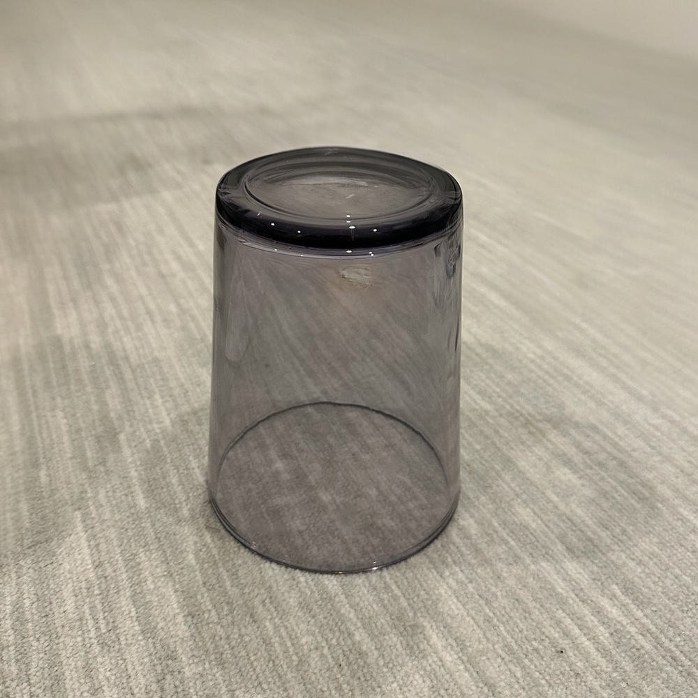 6.5” translucent blue tapered glass vase - Picture 5 of 9